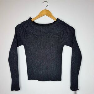 New Art Class Black Shimmer Kid’s Sweater Top L (10/12)